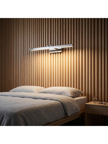 Aplica LED perete Toolight APP1858-1W 60 cm crom baie [2]