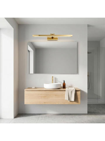 Aplică LED pentru baie APP1862-1W 80 cm auriu [1]