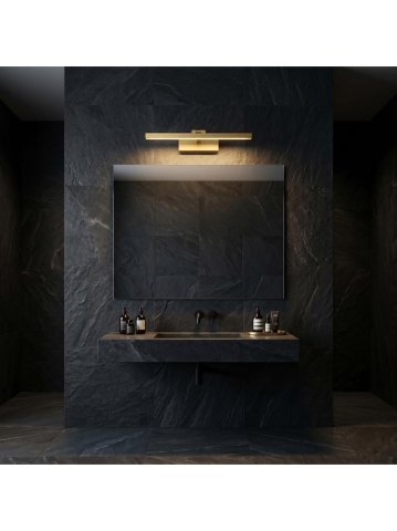 Aplică LED pentru baie APP1863-1W 40cm auriu periat [3]