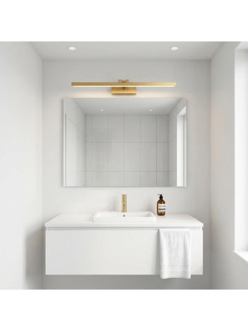 Aplică LED pentru baie APP1865-1W 80 cm auriu periat [2]