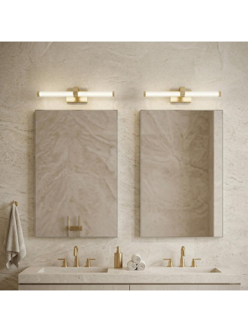 Aplică LED pentru baie APP1885-1W 40cm auriu periat [3]