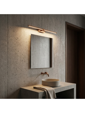 Aplica LED pentru baie Toolight APP1896-1W 60 cm cupru periat [4]