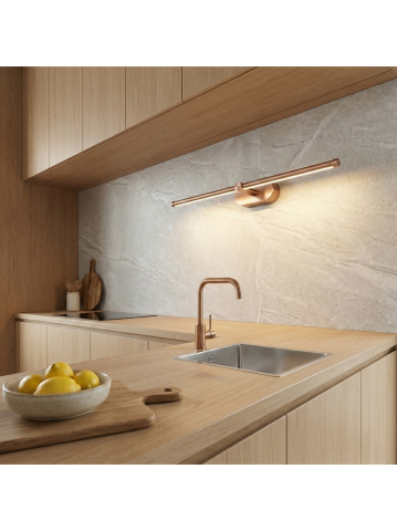 Aplica LED pentru baie Toolight APP1896-1W 60 cm cupru periat [6]