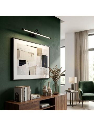 Aplica LED perete Toolight SWE026-1W 60cm negru mat [3]