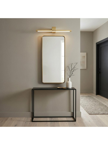 Aplica LED perete Toolight SWE044-1W 60cm auriu [3]