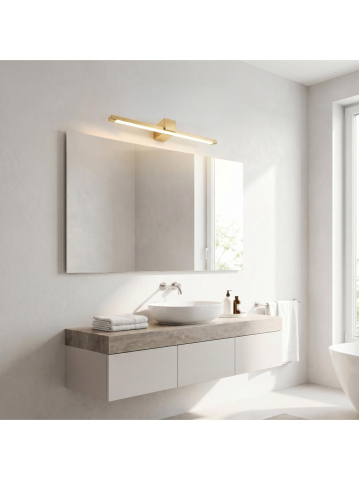 Aplica LED perete Toolight SWE044-1W 60cm auriu [2]