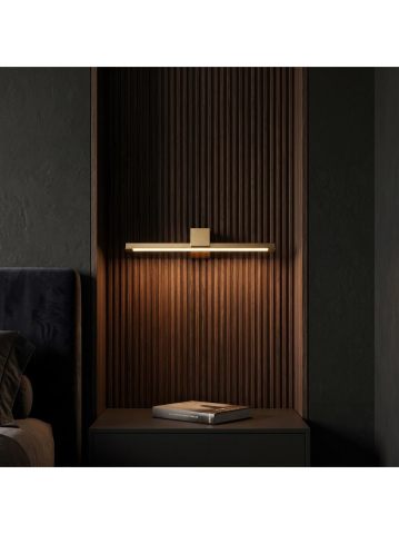 Aplica LED perete baie Toolight SWE047-1W 600mm auriu periat [2]