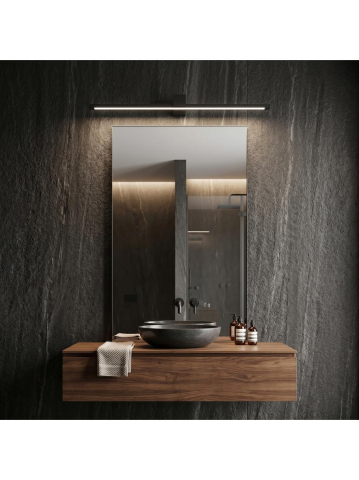 Aplică LED perete Toolight SWE051-1W negru mat 800 mm baie [5]