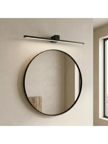 Aplică LED perete Toolight SWE051-1W negru mat 800 mm baie [1]