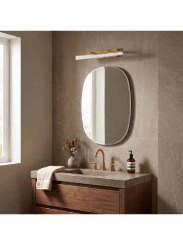 Aplica LED perete baie Toolight APP1872 40 cm auriu [3]