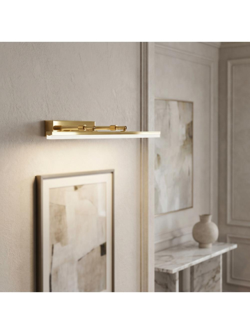 Aplica LED pentru baie Toolight APP1873-1W 60cm auriu perete reglabila [8]