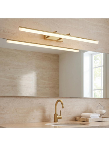 Aplica LED perete baie Toolight APP1874-1W 80cm auriu [3]