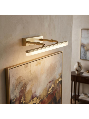 Aplica LED perete baie Toolight APP1875-1W 400mm auriu periat sursa LED integrata [4]