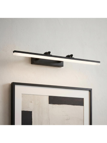 Aplica LED perete baie Toolight APP1879-1W 60cm negru mat [6]