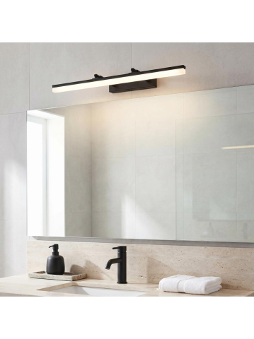 Aplica LED perete baie Toolight APP1879-1W 60cm negru mat [3]