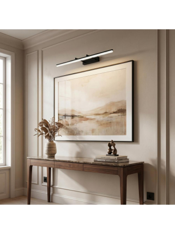 Aplica LED perete baie Toolight APP1880-1W 80cm negru mat [5]