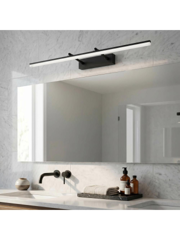 Aplica LED perete baie Toolight APP1880-1W 80cm negru mat [1]