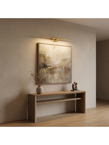 Aplica LED perete Toolight APP1890-1W 60 cm auriu dispersor opal [5]