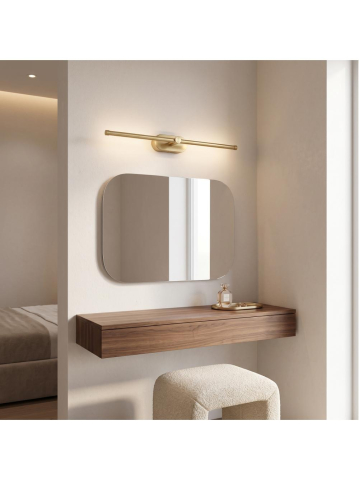 Aplica LED perete Toolight APP1893-1W 60 cm auriu periat [3]