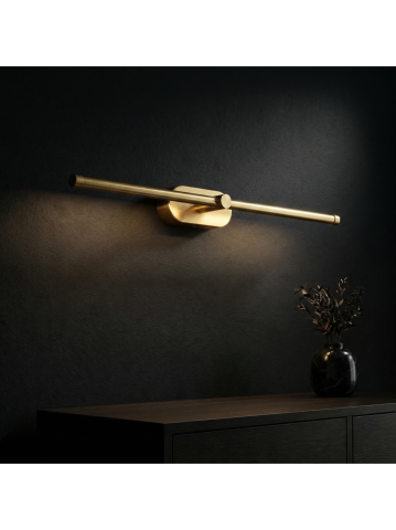 Aplica LED perete Toolight APP1893-1W 60 cm auriu periat [7]