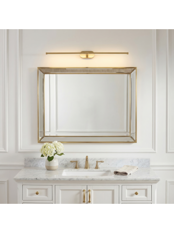Aplica LED perete Toolight APP1894-1W 80 cm auriu periat [9]