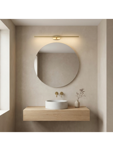 Aplica LED perete Toolight APP1894-1W 80 cm auriu periat [5]