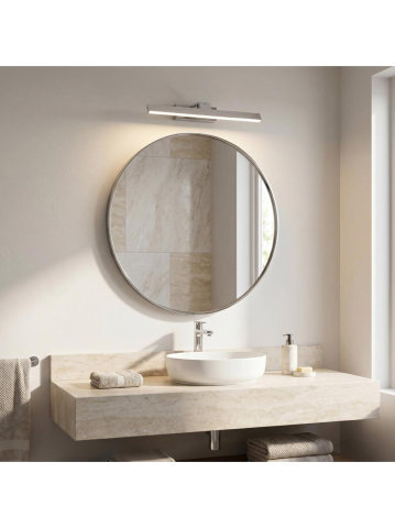 Aplica LED perete Toolight SWE001-1W crom 430mm baie [1]