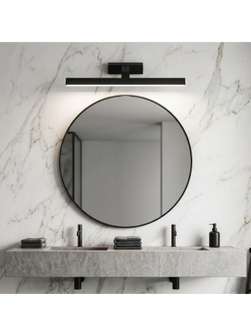 Aplica LED perete Toolight SWE011-1W 58cm negru baie [2]