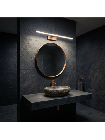 Aplica LED perete Toolight SWE014-1W 58cm cupru periat 580x180x65mm [3]