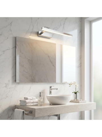 Aplica LED perete Toolight SWE028-1W crom 400mm sursa LED incorporata [3]