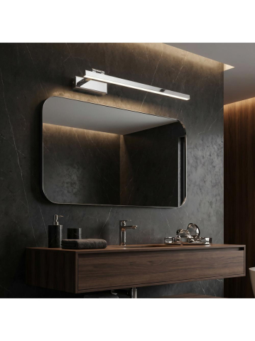 Aplica LED perete Toolight SWE029-1W 60cm crom 600x160x50mm [1]