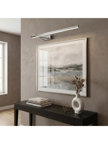 Aplica LED perete Toolight SWE030-1W 80cm crom 800mm sursa LED incorporata [5]