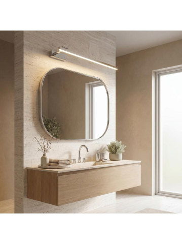 Aplica LED perete Toolight SWE030-1W 80cm crom 800mm sursa LED incorporata [2]