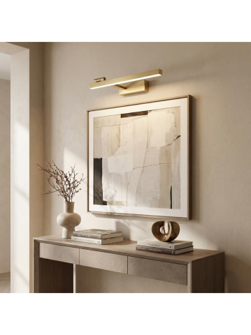 Aplica LED perete Toolight SWE031-1W 40cm auriu periat baie [5]