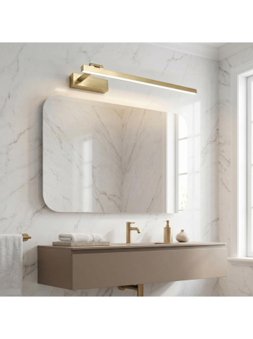 Aplica LED perete baie Toolight SWE032-1W 60cm auriu periat [1]