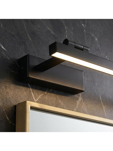 Aplica LED perete Toolight SWE036-1W 80cm negru baie [5]