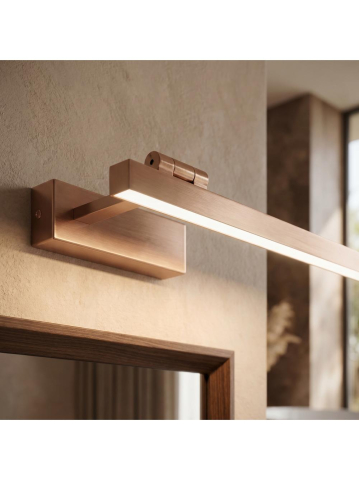 Aplica LED perete Toolight SWE037-1W cupru periat 400mm [5]