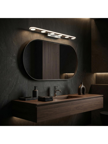 Aplica LED perete Toolight SWE056-W Chrome 600x98x43mm [3]