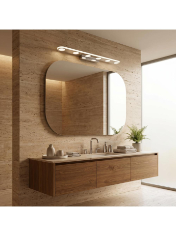 Aplica LED perete Toolight SWE056-W Chrome 600x98x43mm [2]