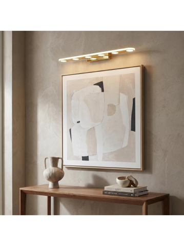 Aplica LED perete Toolight SWE057-W auriu 600mm baie [4]