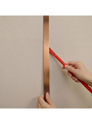 Bandă decorativă autoadezivă Rea P14454CB 3,8cm cupru periat [8]