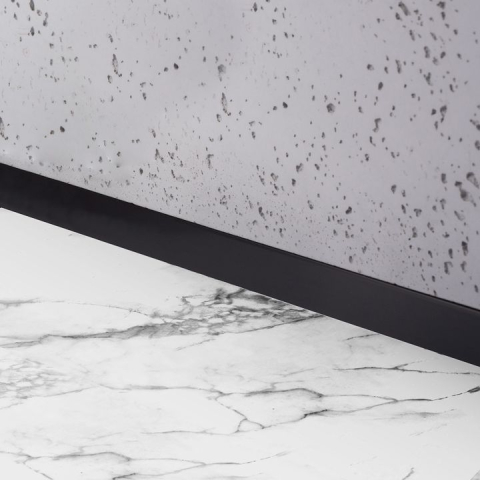 Bandă frontală pentru cădiță de duș 130cm negru [2]