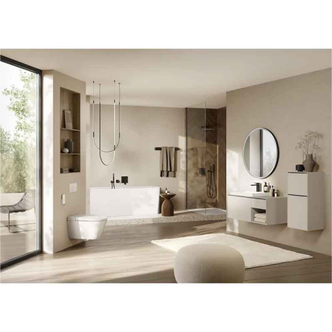 Bară de duș Villeroy&Boch, Universal Showers, 40 cm, profil pătrat, negru mat [2]