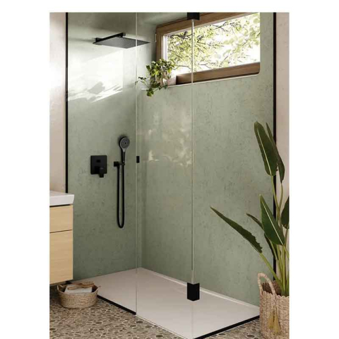 Bară de duș Villeroy&Boch, Universal Showers, 40 cm, profil pătrat, negru mat [4]