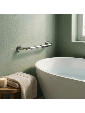 Bară de sprijin dreaptă pentru baie 40 cm crom [6]