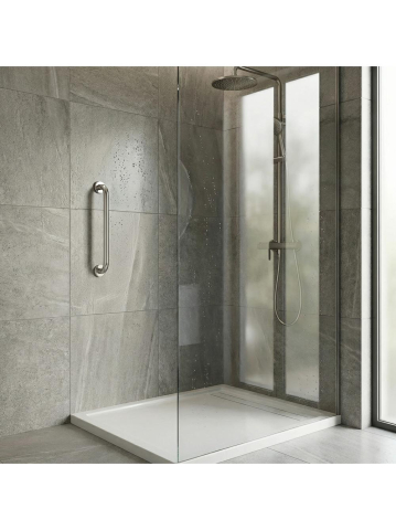 Bară de sprijin dreaptă pentru baie 40 cm crom [4]