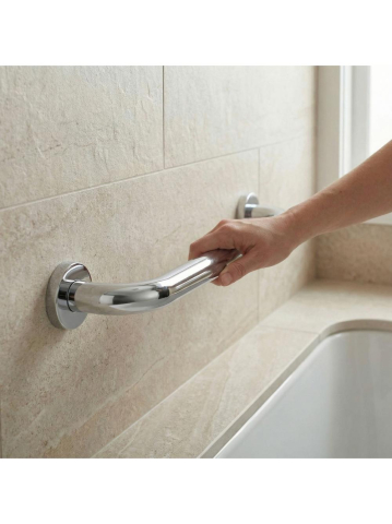 Bară de sprijin dreaptă pentru baie 40 cm crom [1]