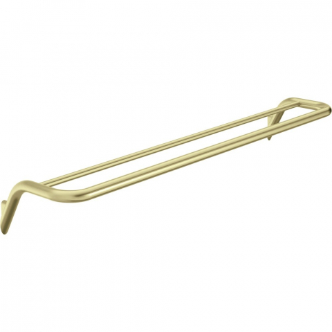 Accesorii baie - Bara dubla portprosop auriu periat Deante Silia 61.5 cm