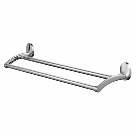 Cuiere si suporturi prosoape - Bara dubla portprosop crom Bisk Emotion 64 cm