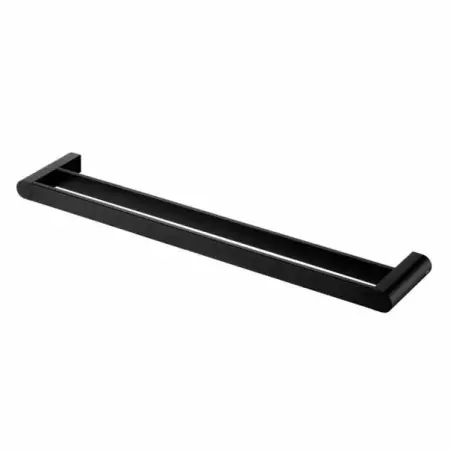 Cuiere si suporturi prosoape - Bara dubla portprosop negru Bisk Futura 64 cm